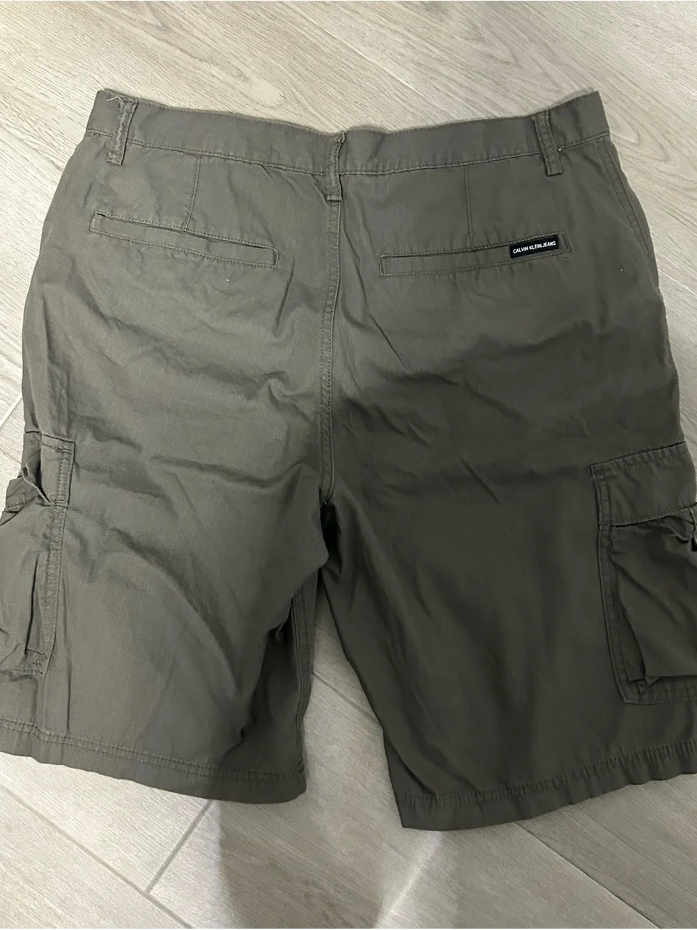 Calvin Klein Olive Green Cargo Shorts